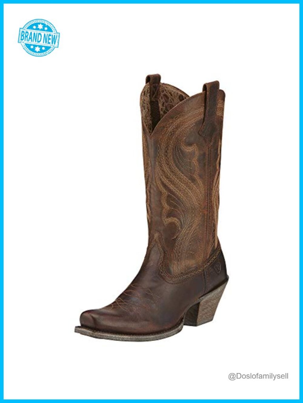 Ariat Women's Western Cowboy Boot Full-Grain Leather Mid-Calf Work